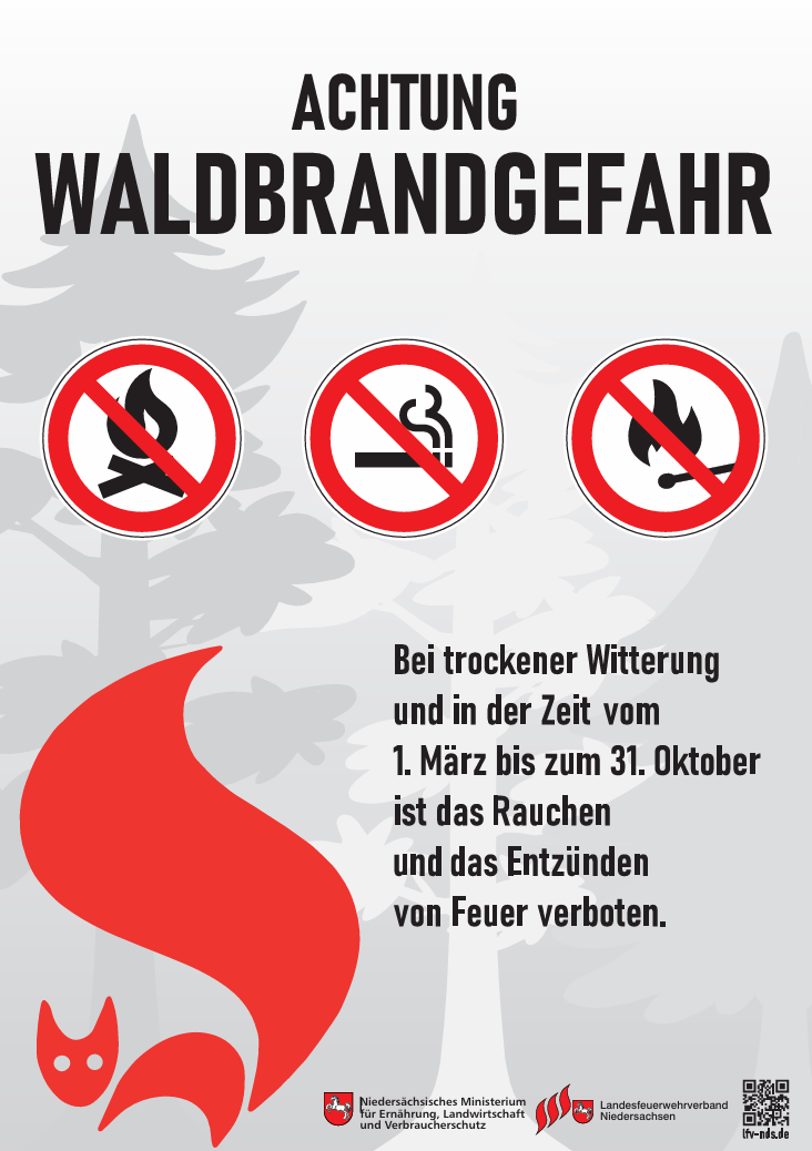Hinweis zur Waldbrandgefahr